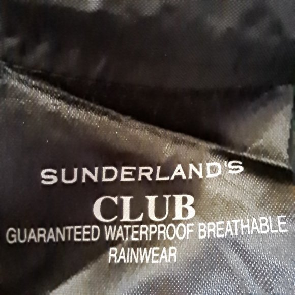 SUNDERLAND Scotland mens windbreaker raincoat Sz M full zip GORPCORE OLD MONEY - Picture 8 of 10